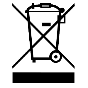 Umweltsymbol Mülltonne für Produkte ab 2005